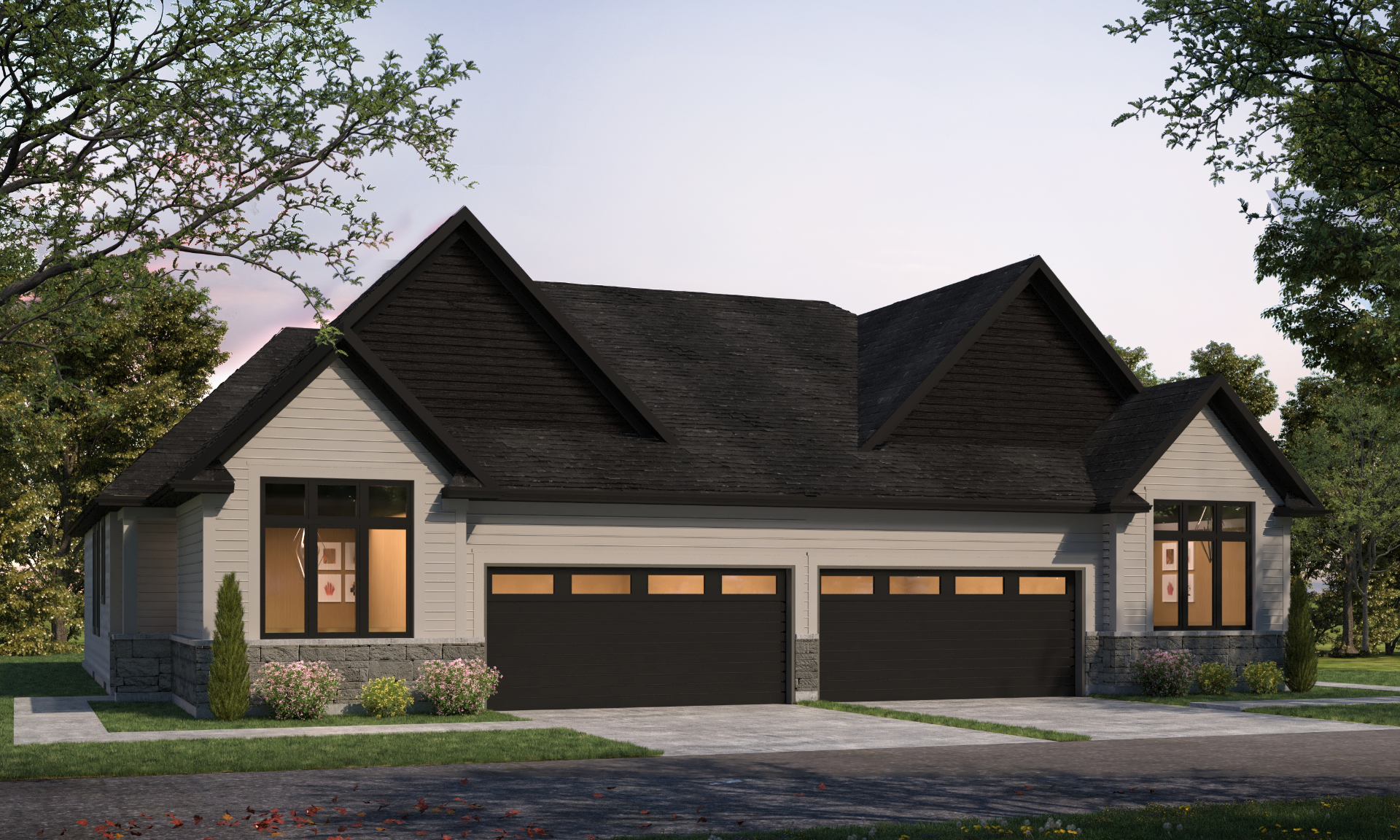 The Georgian exterior rendering